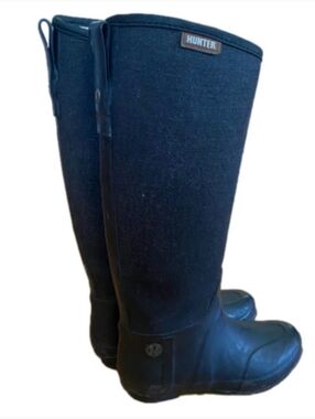Hunter Limited Edition Lady Tweed Rain Boots US 8